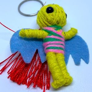 Voodoo doll keychain